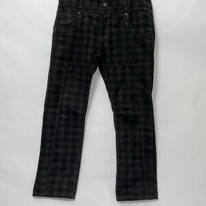 Kayden K California Plaid Jeans Skinny‎ Checker Men 36x30 Excellent Condition